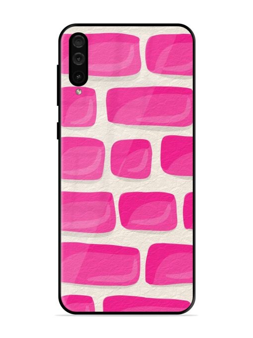 Pink Brick Wall Glossy Soft Edge Case for Samsung Galaxy A50 Chachhi