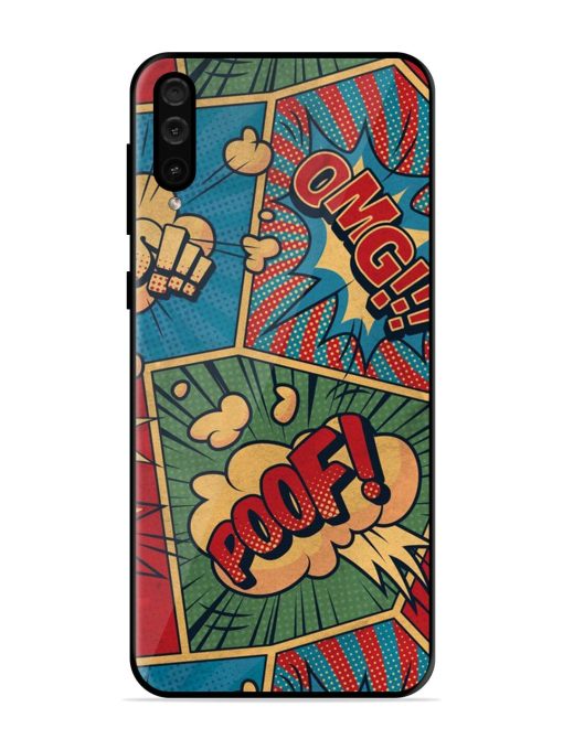 Comic Book Chaos Glossy Soft Edge Case for Samsung Galaxy A50 Chachhi