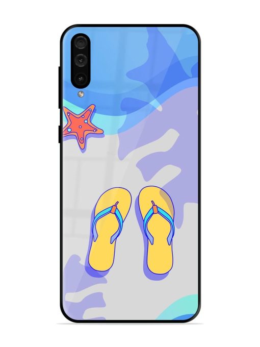 Sandy Toes And Salty Seas Glossy Soft Edge Case for Samsung Galaxy A50 Chachhi