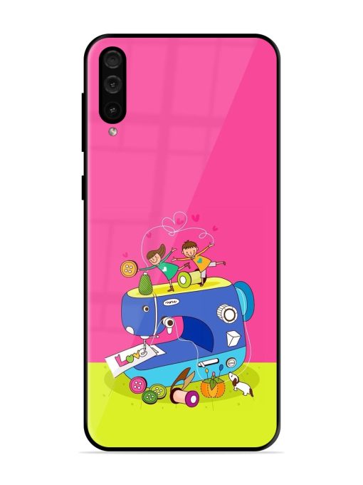 Sew Cute Glossy Soft Edge Case for Samsung Galaxy A50 Chachhi