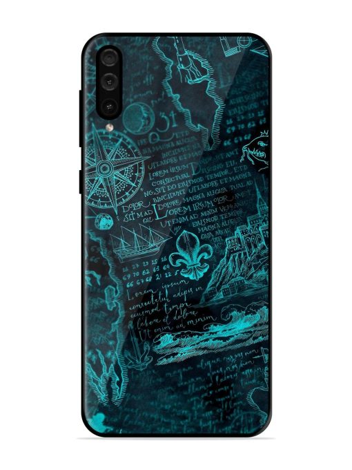 Nautical Notebook Glossy Soft Edge Case for Samsung Galaxy A50 Chachhi