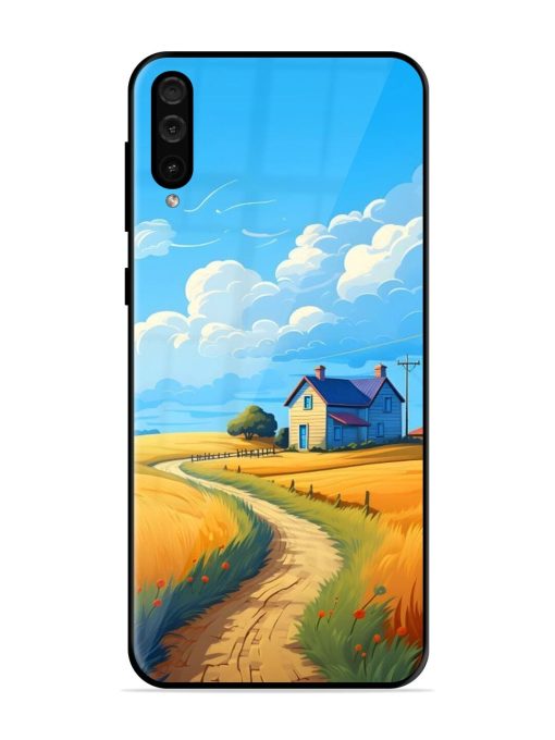 Countryside Cottage Glossy Soft Edge Case for Samsung Galaxy A50 Chachhi