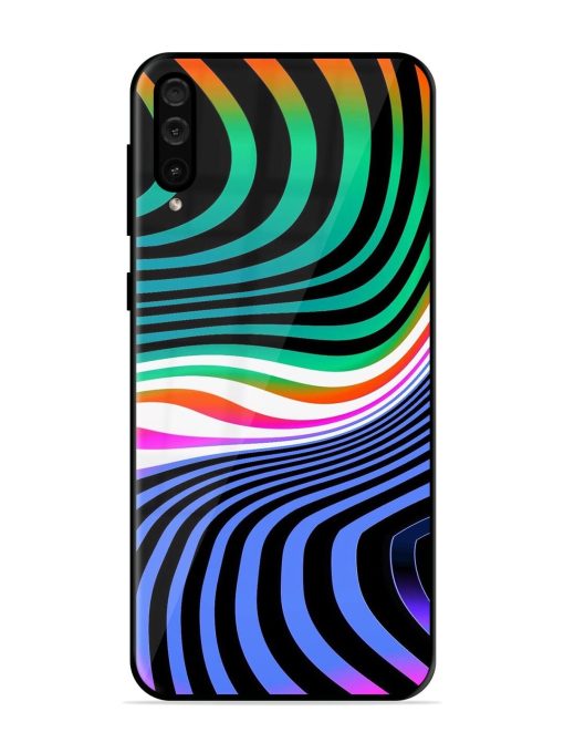 Psychedelic Waves Glossy Soft Edge Case for Samsung Galaxy A50 Chachhi