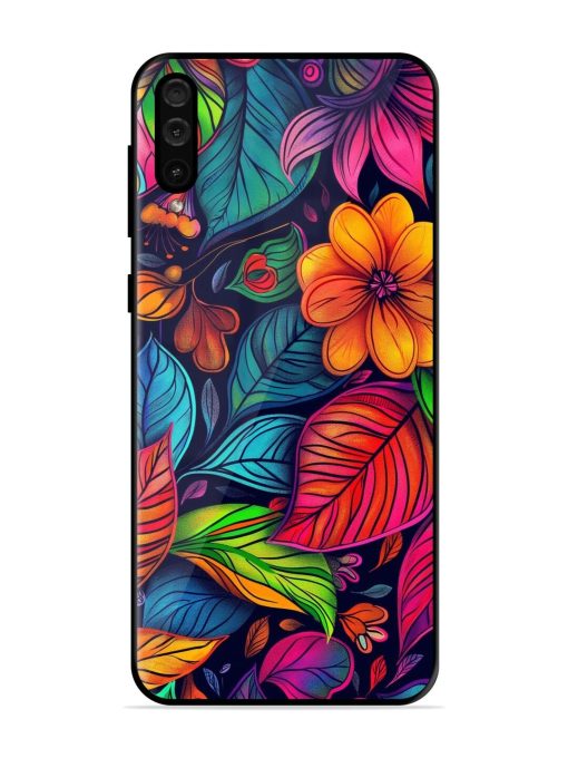 Rainbow Of Blooms Glossy Soft Edge Case for Samsung Galaxy A50 Chachhi