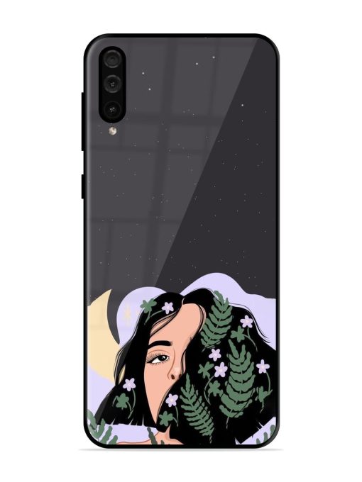 Lunar Lullaby Glossy Soft Edge Case for Samsung Galaxy A50 Chachhi