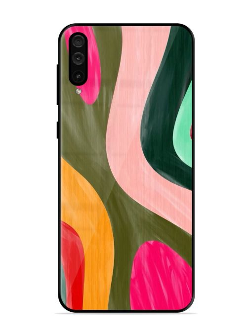 Wavy Wonderland Glossy Soft Edge Case for Samsung Galaxy A50 Chachhi