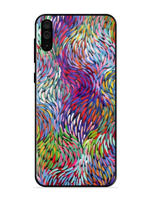 Vibrant Waves Glossy Soft Edge Case for Samsung Galaxy A50 Chachhi