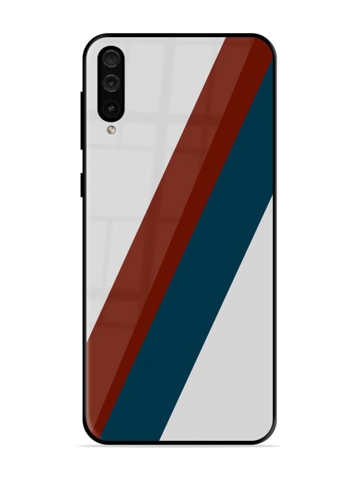 Slanted Stripes Glossy Soft Edge Case for Samsung Galaxy A50