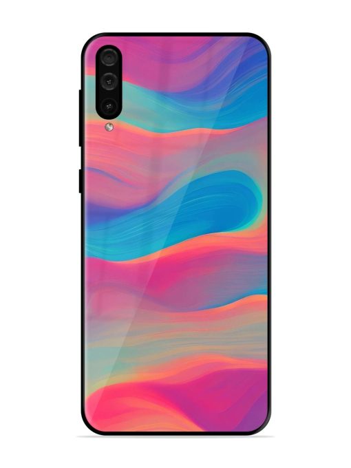 Wavy Wonder Glossy Soft Edge Case for Samsung Galaxy A50 Chachhi