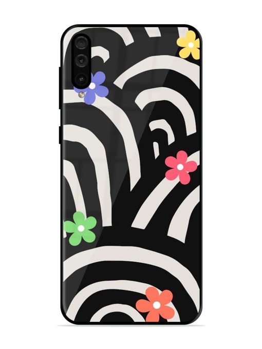 Rainbow Arcs Glossy Soft Edge Case for Samsung Galaxy A50 Chachhi