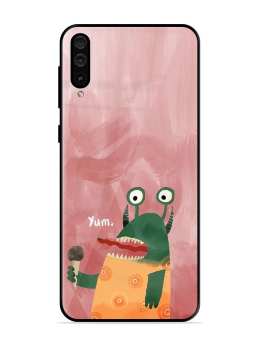 Hungry Monster Glossy Soft Edge Case for Samsung Galaxy A50 Chachhi