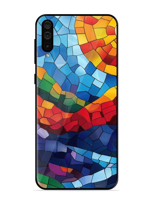 Mosaic Sunset Glossy Soft Edge Case for Samsung Galaxy A50 Chachhi