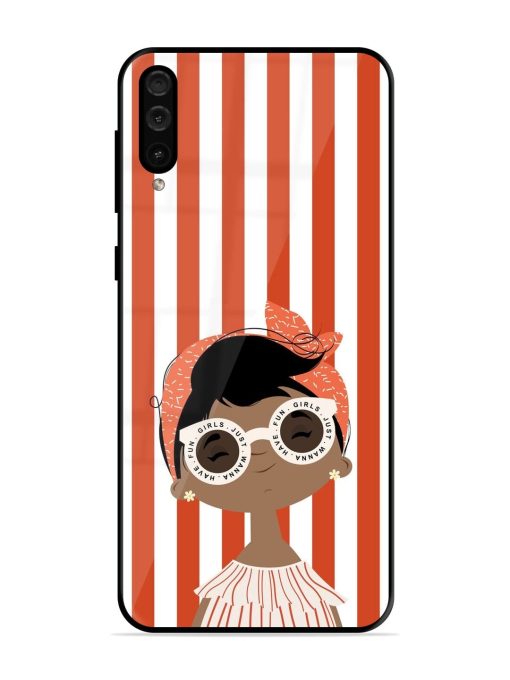 Girls Just Wanna Have Fun Glossy Soft Edge Case for Samsung Galaxy A50 Chachhi