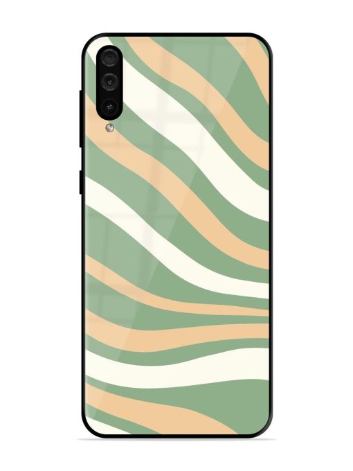 Wavy Pastel Paradise Glossy Soft Edge Case for Samsung Galaxy A50 Chachhi