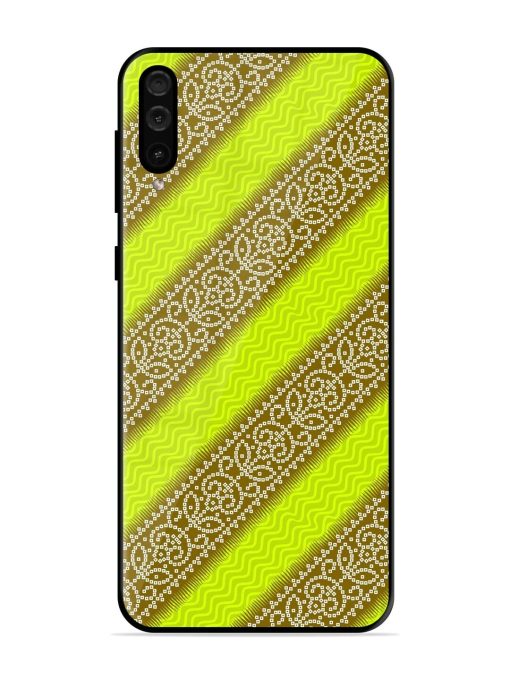 Golden Bandana Bliss Glossy Soft Edge Case for Samsung Galaxy A50 Chachhi