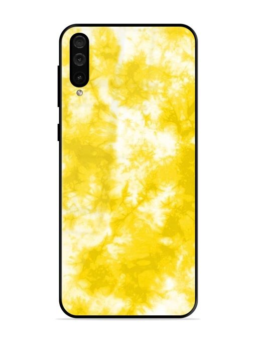 Golden Tie-Dye Twirl Glossy Soft Edge Case for Samsung Galaxy A50 Chachhi