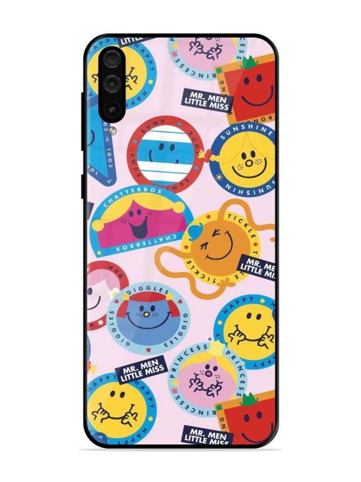 Whimsical Mr. Men & Little Miss Glossy Soft Edge Case for Samsung Galaxy A50 Chachhi