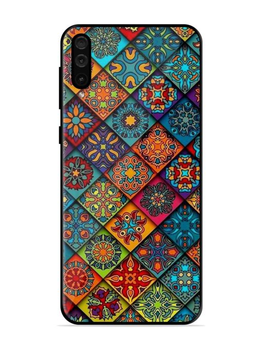 Patchwork Mandala Mosaic Glossy Soft Edge Case for Samsung Galaxy A50 Chachhi