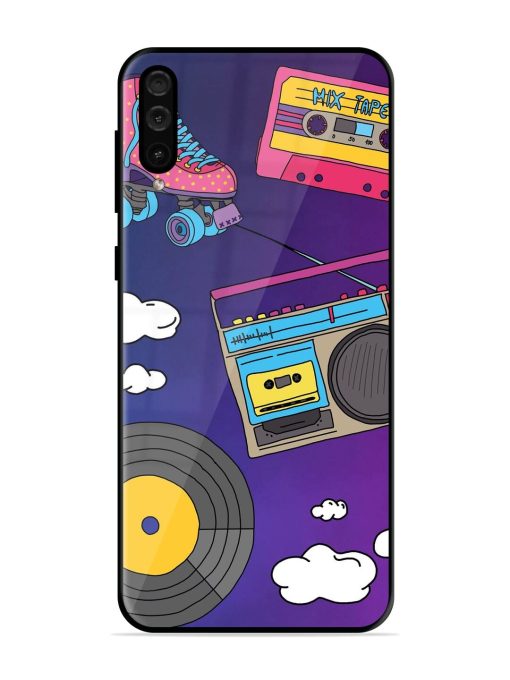 Retro Vibes Glossy Soft Edge Case for Samsung Galaxy A50 Chachhi