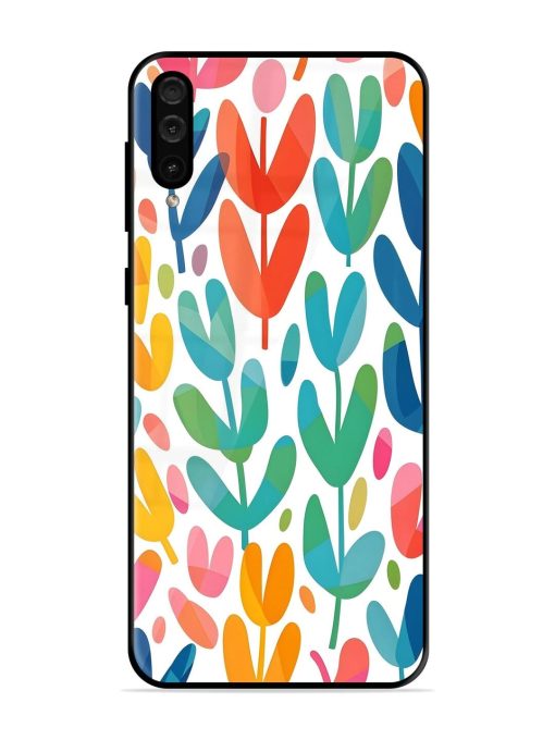 Rainbow Of Blooms Glossy Soft Edge Case for Samsung Galaxy A50 Chachhi