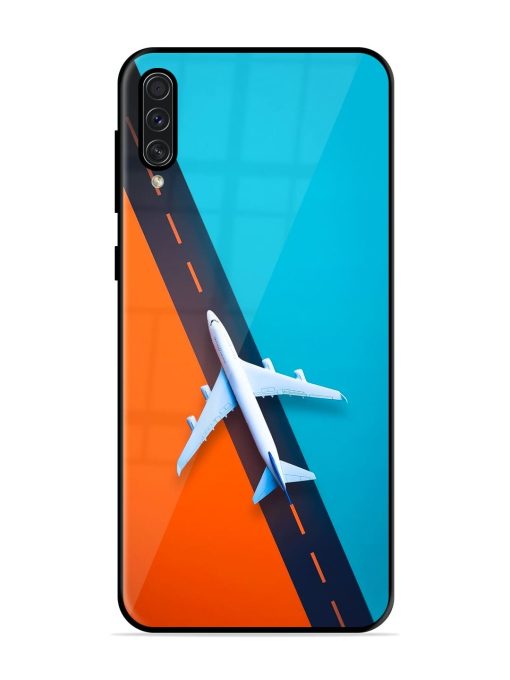 Skyward Bound Glossy Soft Edge Case for Samsung Galaxy A50S Chachhi