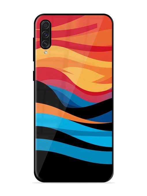 Blazing Currents Glossy Soft Edge Case for Samsung Galaxy A50S Chachhi