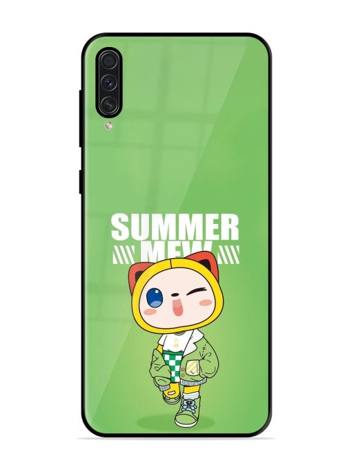 Purrfect Summer Glossy Soft Edge Case for Samsung Galaxy A50S Chachhi