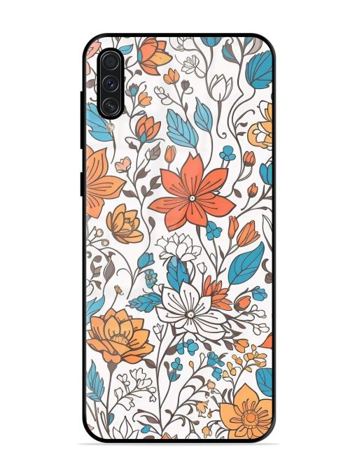 Floral Symphony Glossy Soft Edge Case for Samsung Galaxy A50S