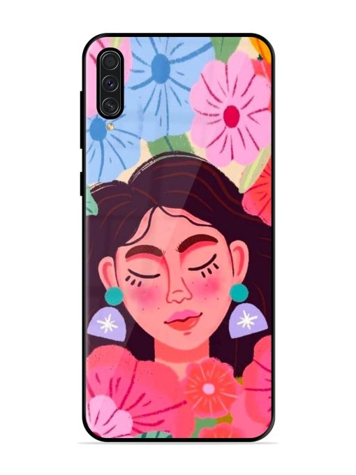 Blooming Serenity Glossy Soft Edge Case for Samsung Galaxy A50S Chachhi