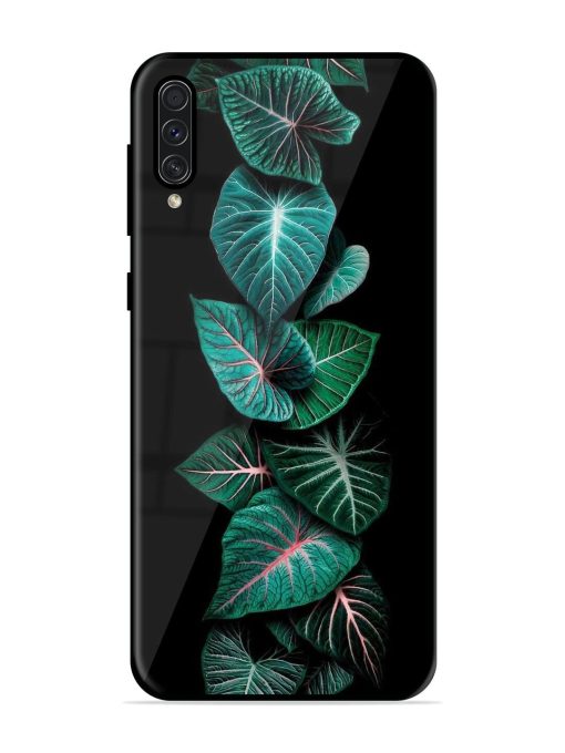 Emerald Elegance Glossy Soft Edge Case for Samsung Galaxy A50S Chachhi