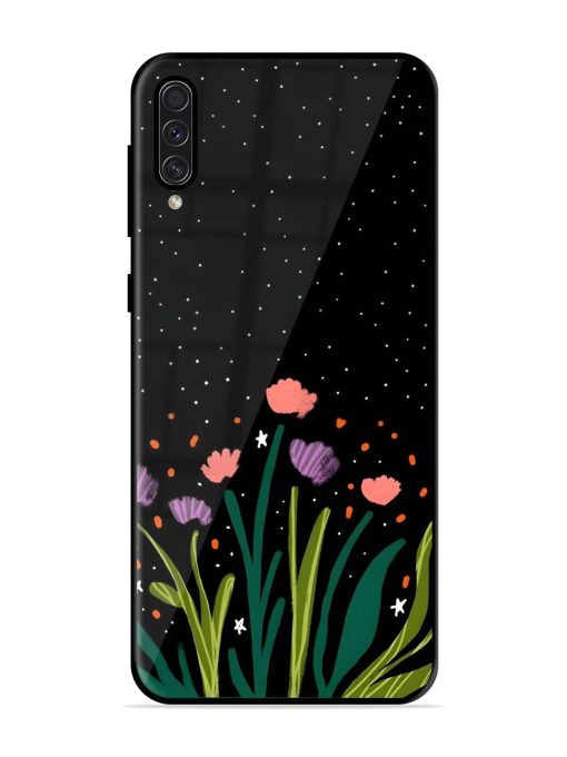 Midnight Bloom Glossy Soft Edge Case for Samsung Galaxy A50S Chachhi