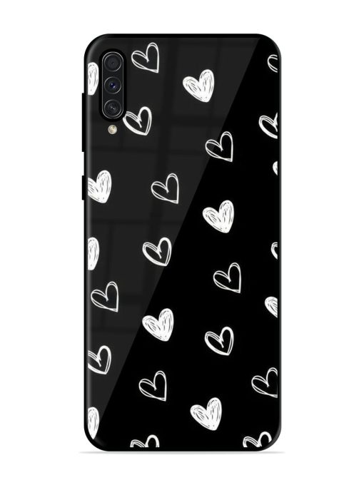 Scattered Hearts Glossy Soft Edge Case for Samsung Galaxy A50S Chachhi