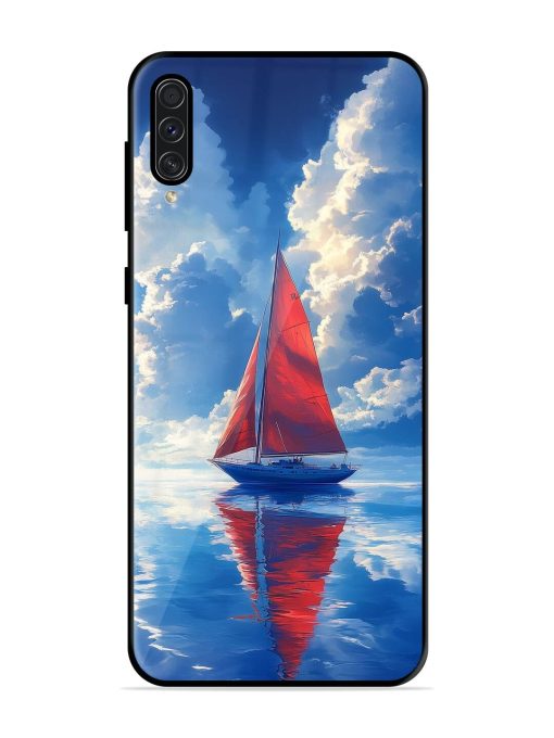 Crimson Sails Glossy Soft Edge Case for Samsung Galaxy A50S Chachhi