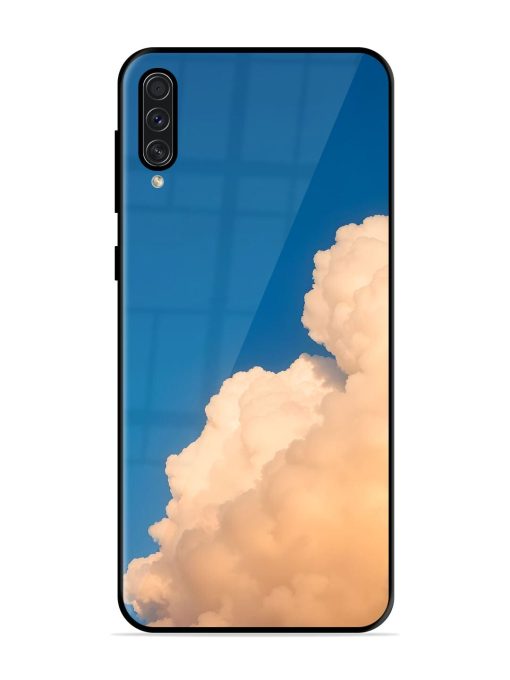 Golden Cloudscape Glossy Soft Edge Case for Samsung Galaxy A50S Chachhi