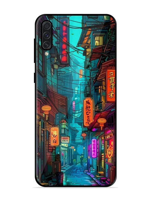 Neon Nightscape Glossy Soft Edge Case for Samsung Galaxy A50S Chachhi