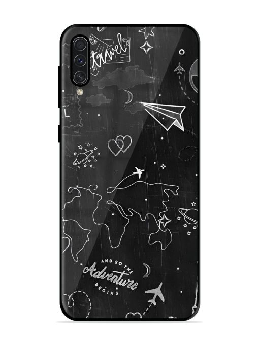 Wanderlust Sketchbook Glossy Soft Edge Case for Samsung Galaxy A50S Chachhi