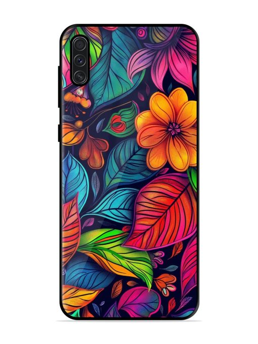 Rainbow Of Blooms Glossy Soft Edge Case for Samsung Galaxy A50S Chachhi