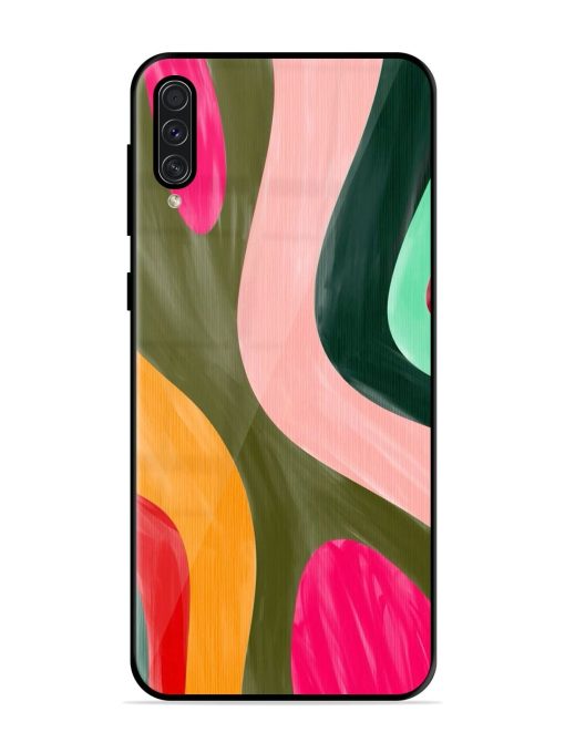 Wavy Wonderland Glossy Soft Edge Case for Samsung Galaxy A50S Chachhi