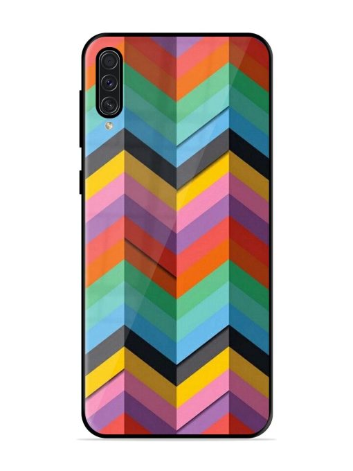 Colorful Zigzag Glossy Soft Edge Case for Samsung Galaxy A50S Chachhi