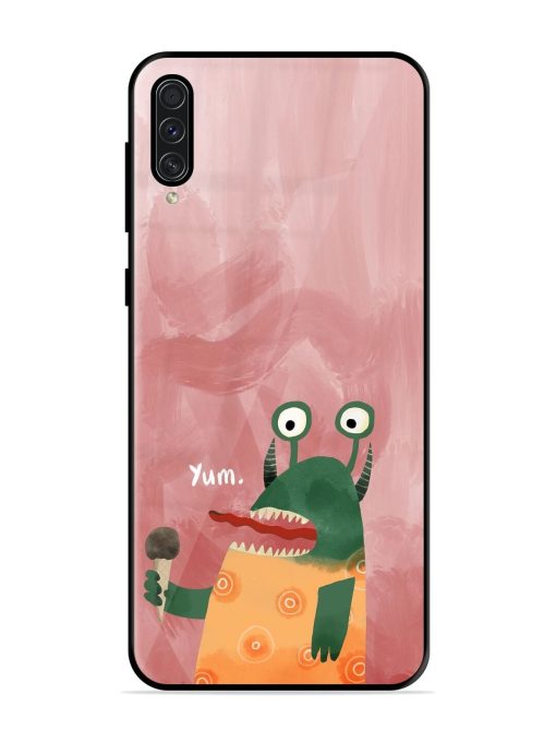 Hungry Monster Glossy Soft Edge Case for Samsung Galaxy A50S Chachhi