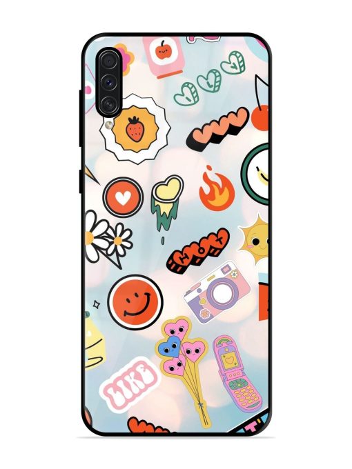 Cheerful Glossy Soft Edge Case for Samsung Galaxy A50S Chachhi