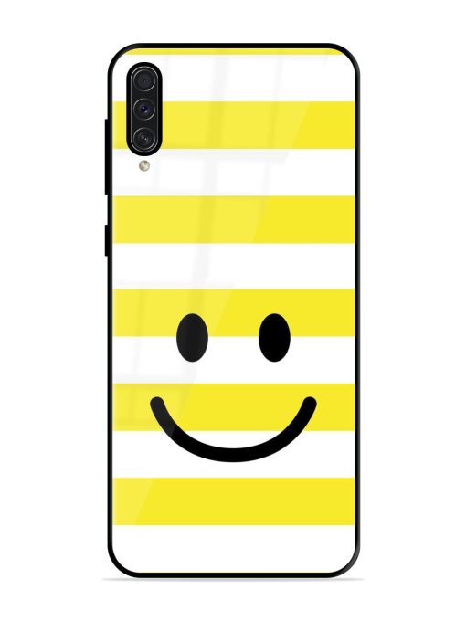 Smiling Stripes Glossy Soft Edge Case for Samsung Galaxy A50S Chachhi