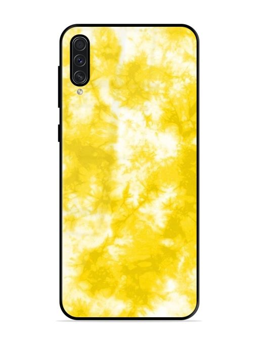 Golden Tie-Dye Twirl Glossy Soft Edge Case for Samsung Galaxy A50S Chachhi