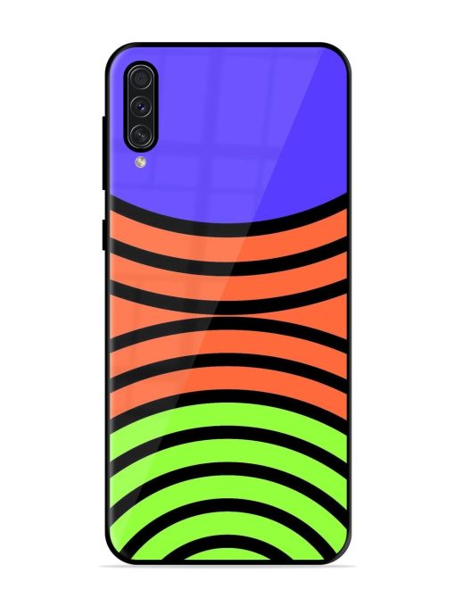 Psychedelic Stripe Symphony Glossy Soft Edge Case for Samsung Galaxy A50S Chachhi