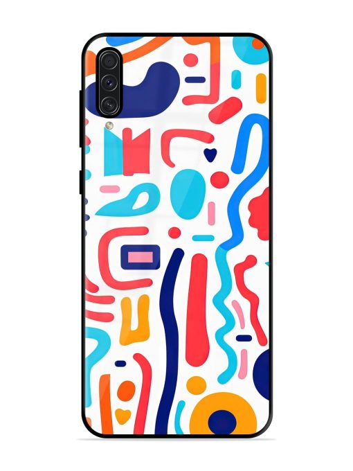 Whimsical Doodle Chaos Glossy Soft Edge Case for Samsung Galaxy A50S Chachhi