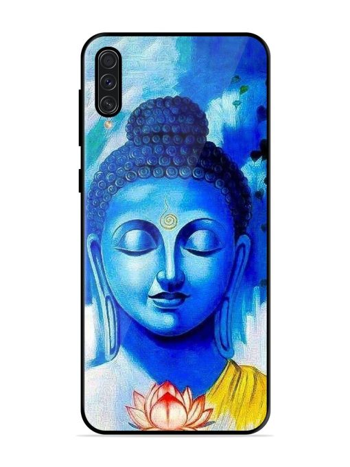 Serene Buddha With Lotus Glossy Soft Edge Case for Samsung Galaxy A50S Chachhi