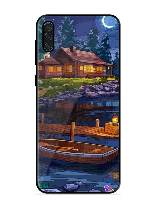 Moonlit Serenity Glossy Soft Edge Case for Samsung Galaxy A50S Chachhi