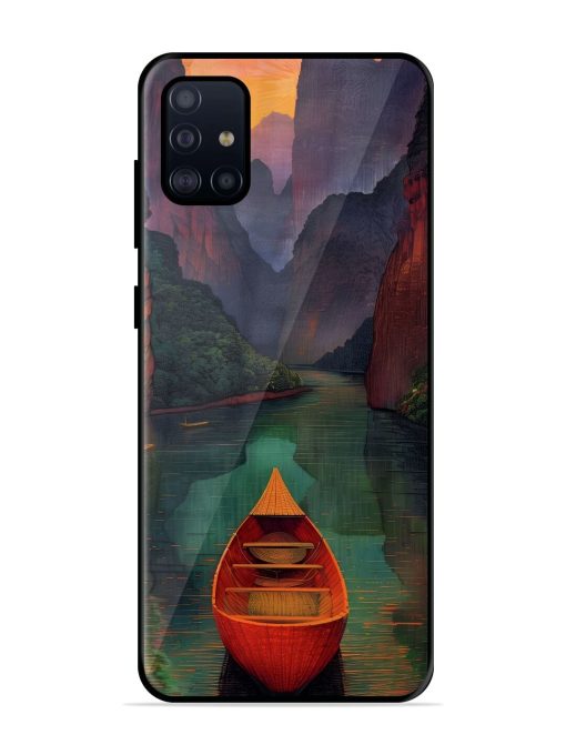 Serene Passage Glossy Soft Edge Case for Samsung Galaxy A51 Chachhi