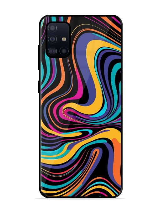 Psychedelic Swirl Glossy Soft Edge Case for Samsung Galaxy A51 Chachhi