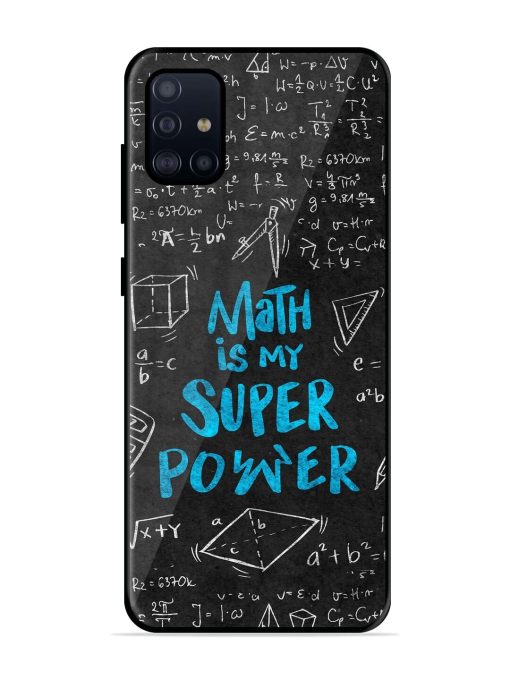 Math Magic Glossy Soft Edge Case for Samsung Galaxy A51 Chachhi